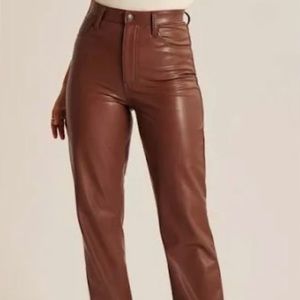 Abercrombie tall leather pants